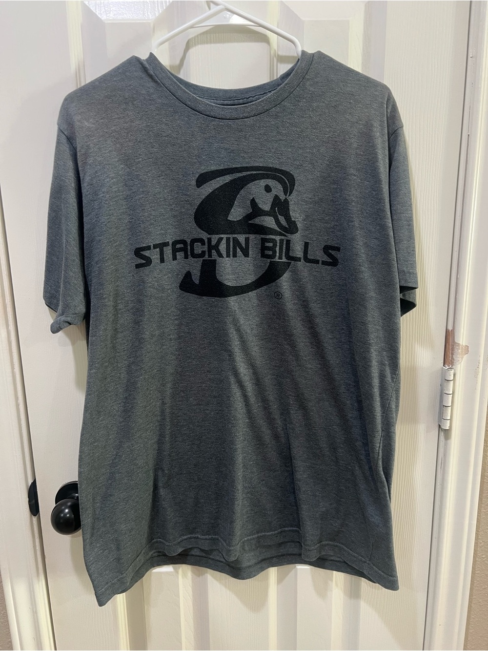 Stackin Bills Men’s T-Shirt Large with black image